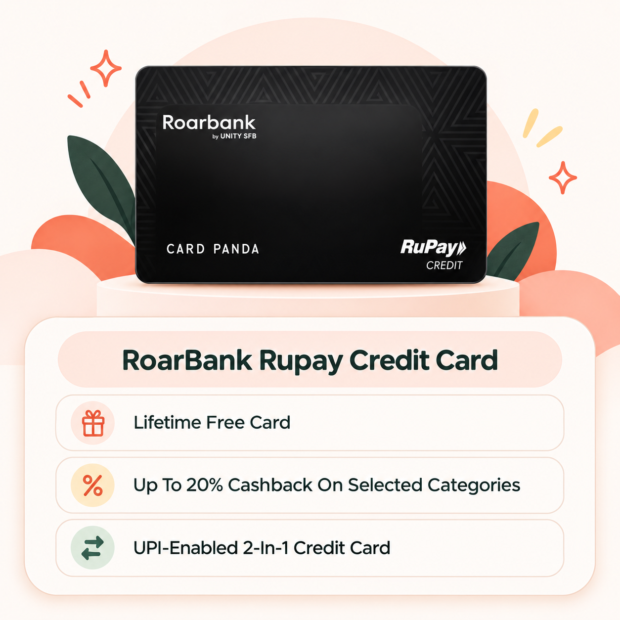 RoarBank RuPay Credit Card highlights