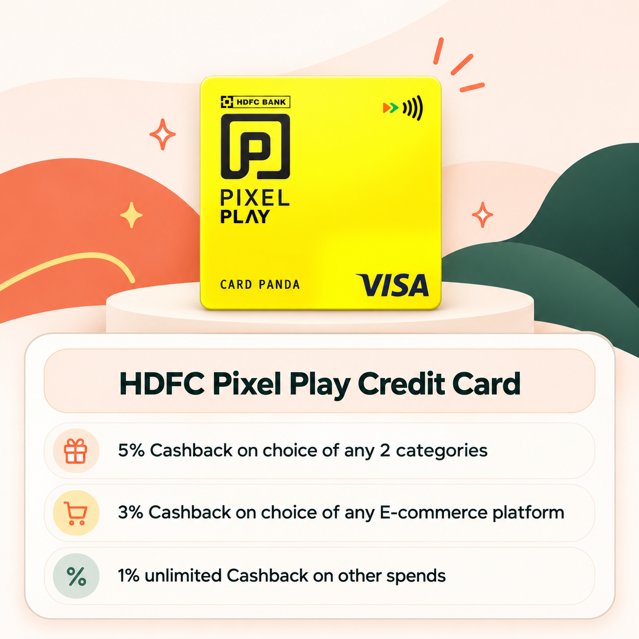HDFC Pixel Play Credit Card highlights