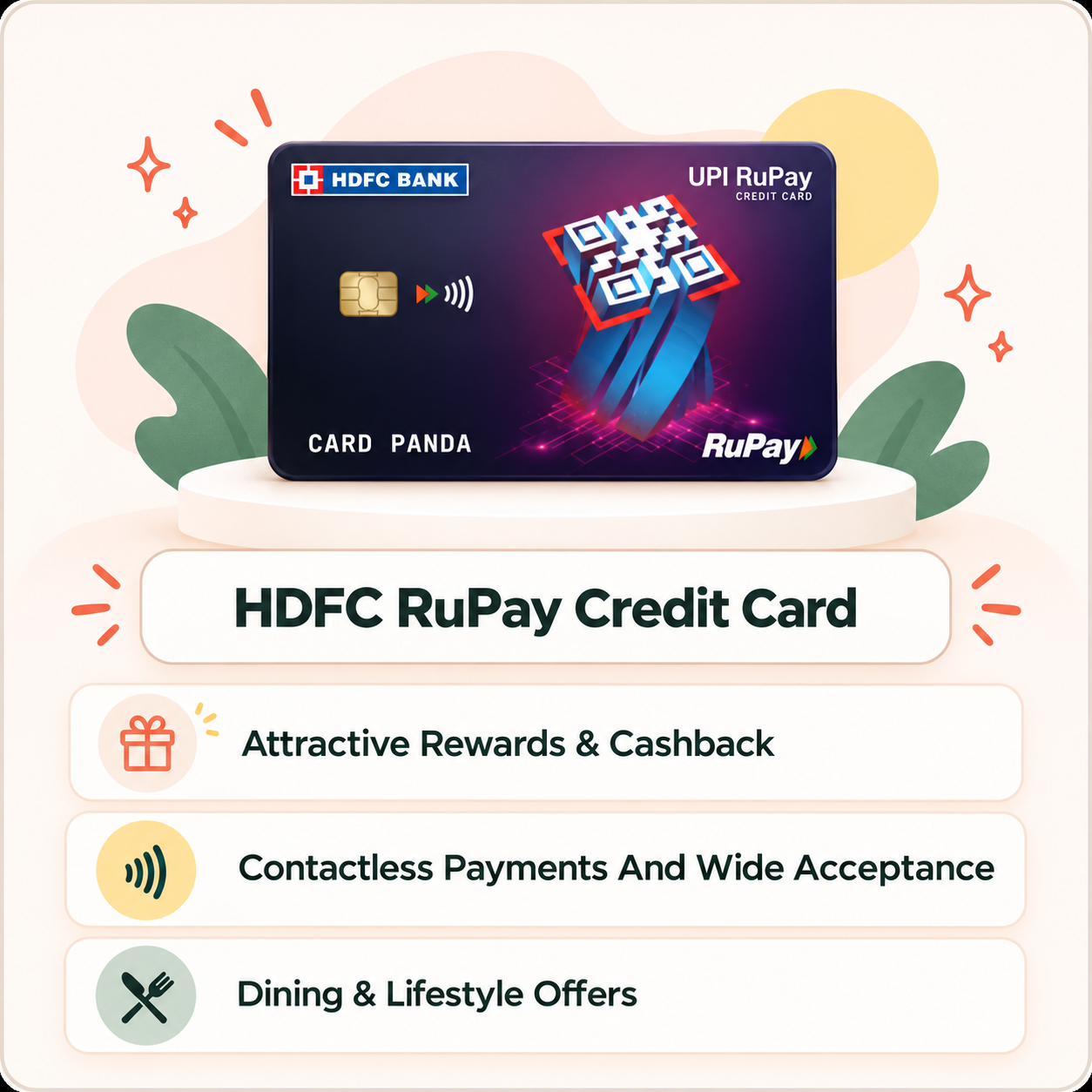 HDFC RuPay Credit Card highlights
