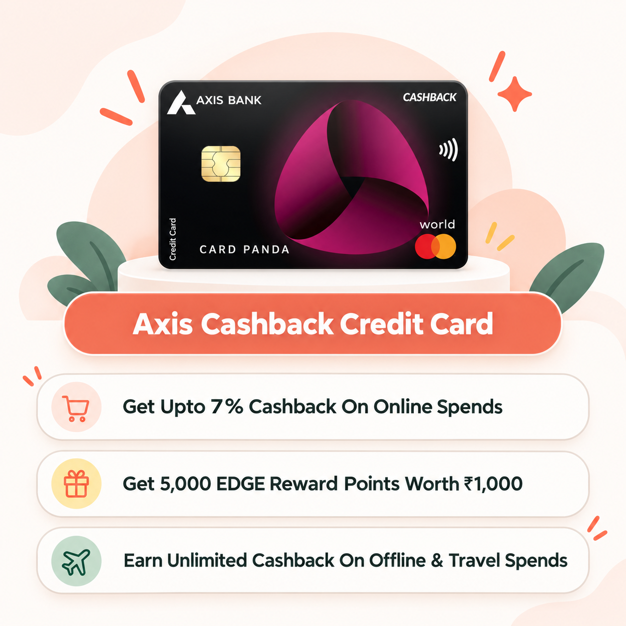 Axis Cashback Credit Card highlights