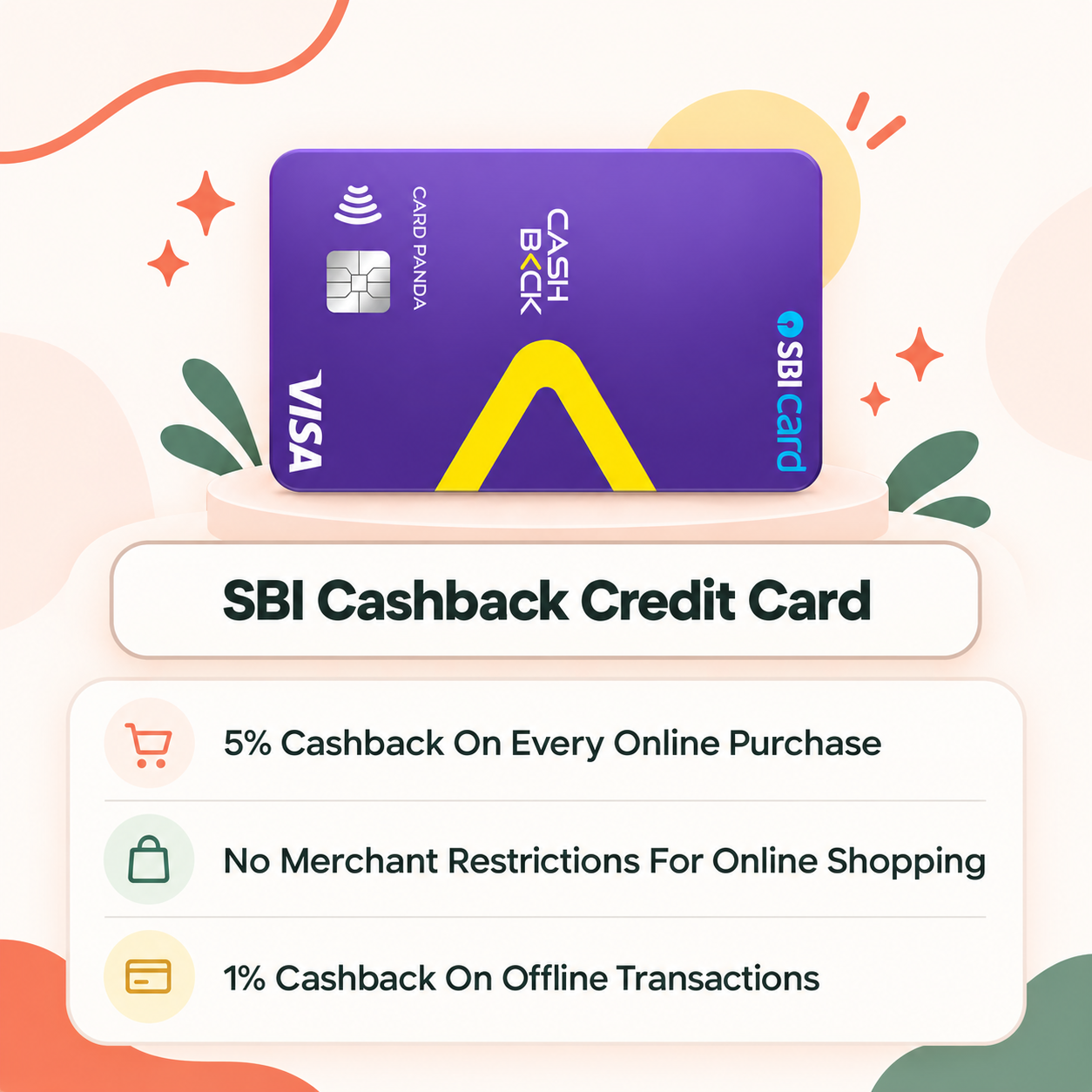 Cashback SBI Card highlights