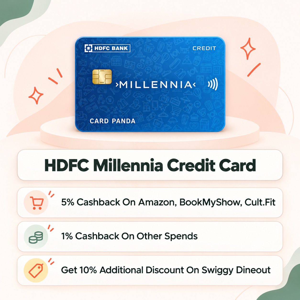 HDFC Millennia Credit Card highlights