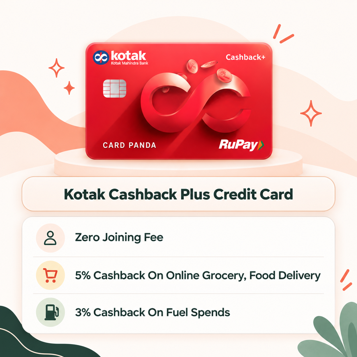 Kotak Cashback Plus Credit Card highlights