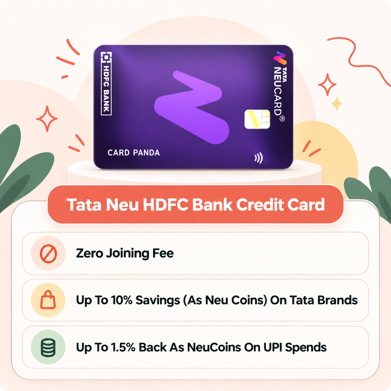 Tata Neu HDFC Bank Credit Card highlights