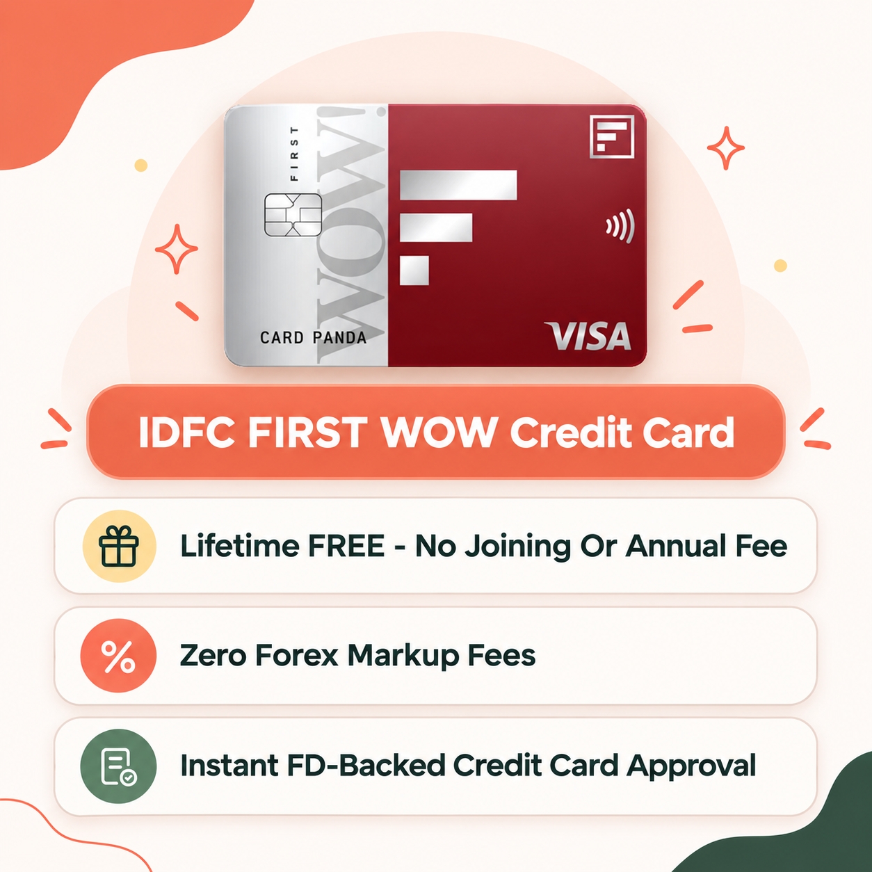 IDFC FIRST WOW Credit Card highlights