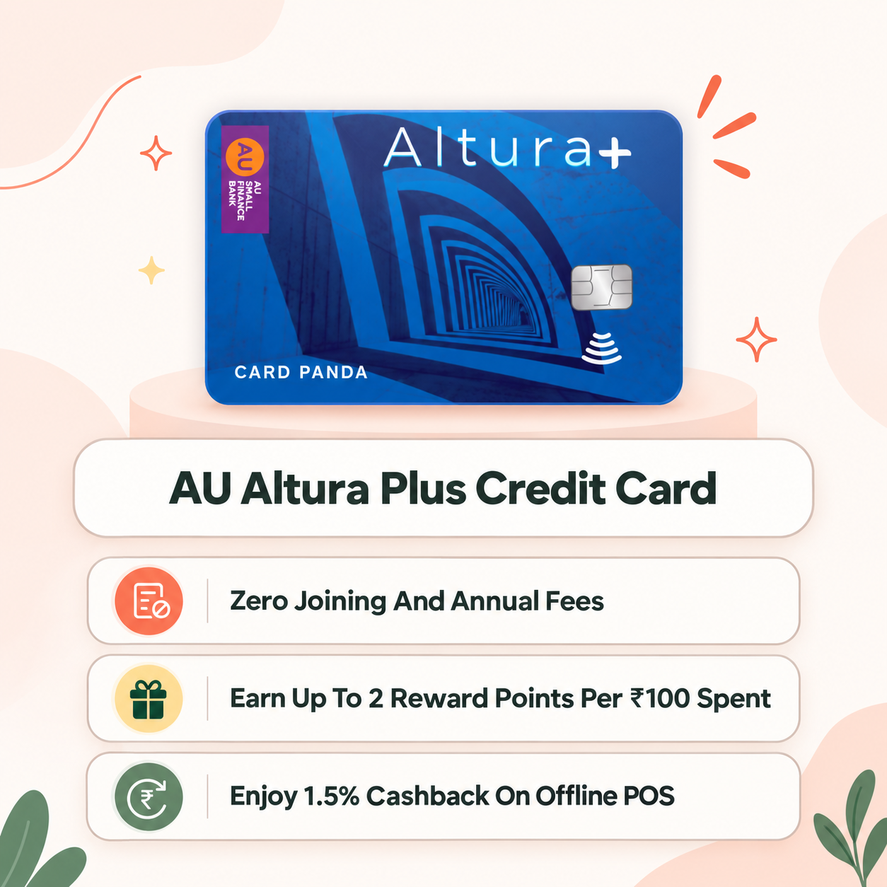 AU Bank Altura Plus Credit Card highlights