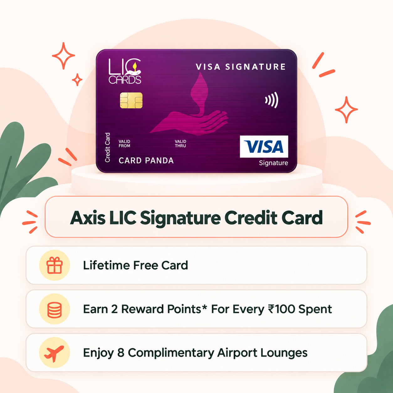 Axis LIC Signature Credit Card highlights